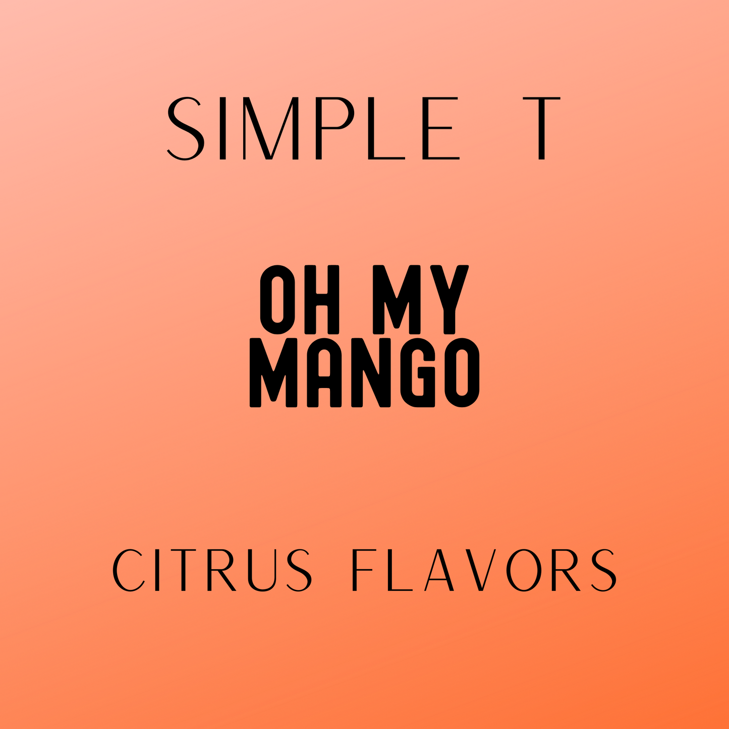 Oh My Mango Simply T Packets (Citrus Flavors)
